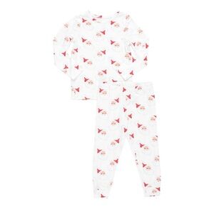 Pink Chicken kids PJ set in Small Santas